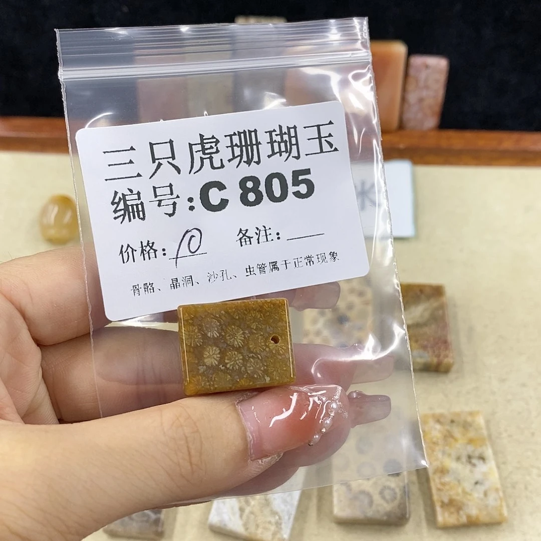 硅化珊瑚（珊瑚玉）1未镶嵌女*