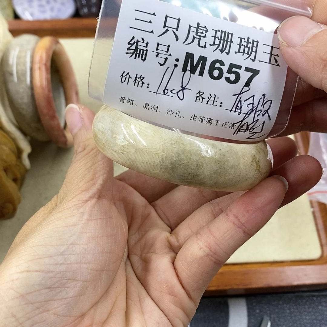 硅化珊瑚（珊瑚玉）1未镶嵌芳*娘