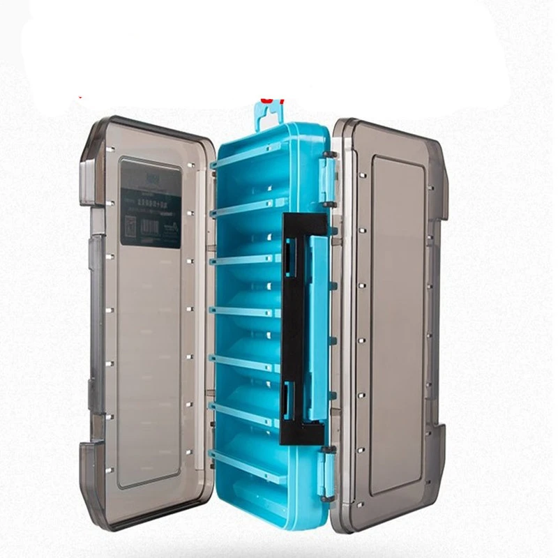 路亚学堂路亚盒双层彩色折叠路亚饵盒装米诺铅笔批发零售多色可选