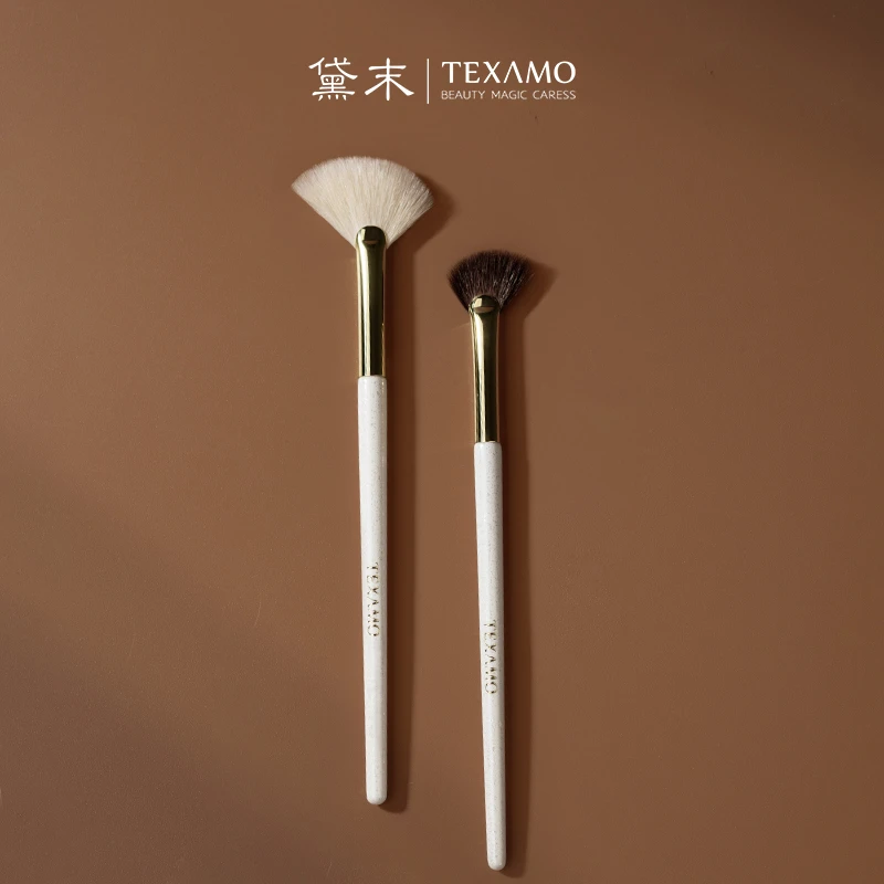 Texamo/黛末玉丸A121/A124高光刷扇形小号阴影修容刷化妆刷