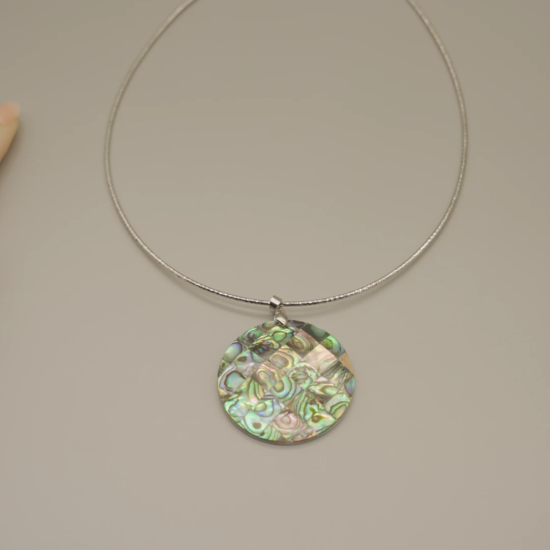 合金贝壳吊坠 拼接手工个性贝壳珠吊坠（不含链）