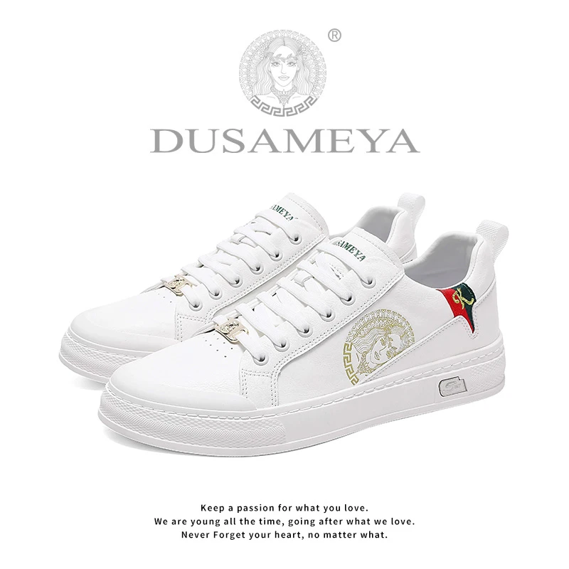 DUSAMEYA/杜莎米娅时尚轻奢潮流百搭休闲男士经典板鞋D6680