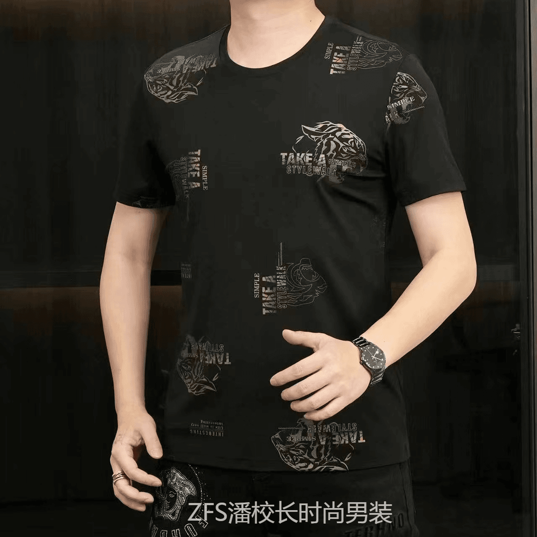 佐梵森 （丝光棉短袖T恤）欧货男士精品高端轻奢夏季百搭时尚圆领