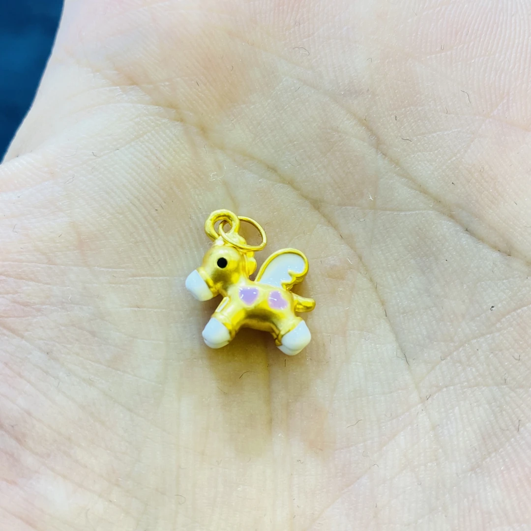 【旺旺专享】足金饰品 YHJ 粉色飞马 219041
