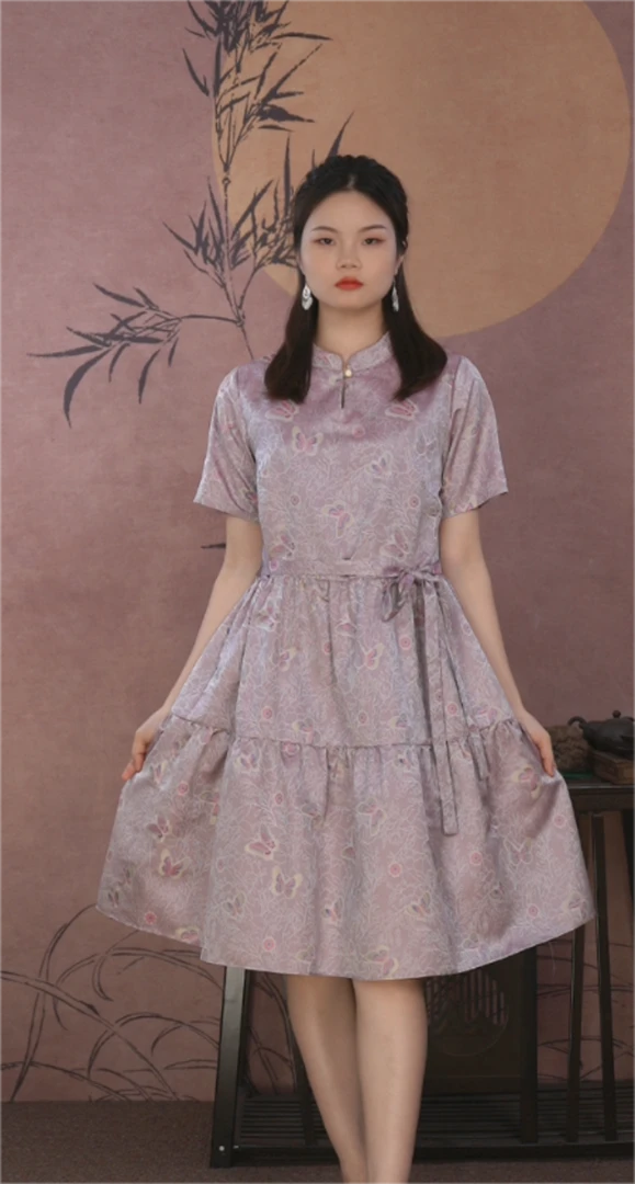 新款四经萝气质时尚女装连衣裙