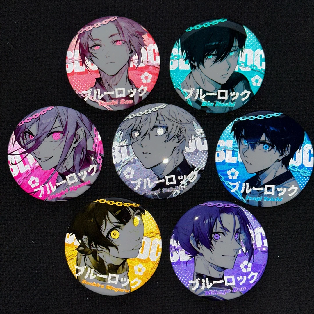 蓝色监狱双闪反光吧唧千切豹马nagi同人谷子二次元动漫微章挂件