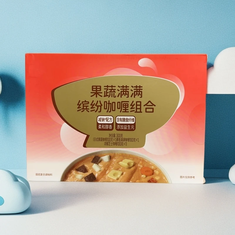 （临期）秋田果蔬满满咖喱调味好吃零食（到期24年12月）