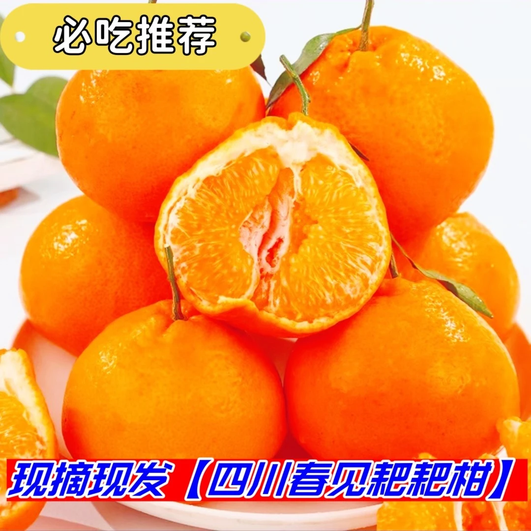 【四川春见耙耙柑】现摘现发爆甜多汁5/8斤整箱包邮