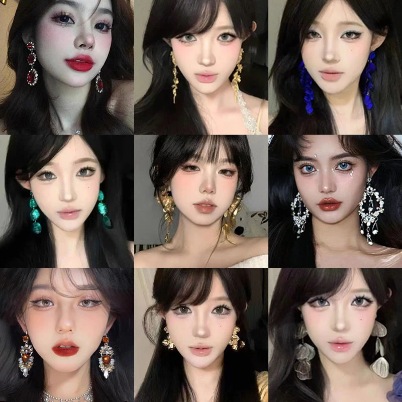 合金耳饰 红颜如霜」奢华夸张摩登港风重工宫廷显脸小高级感耳环女