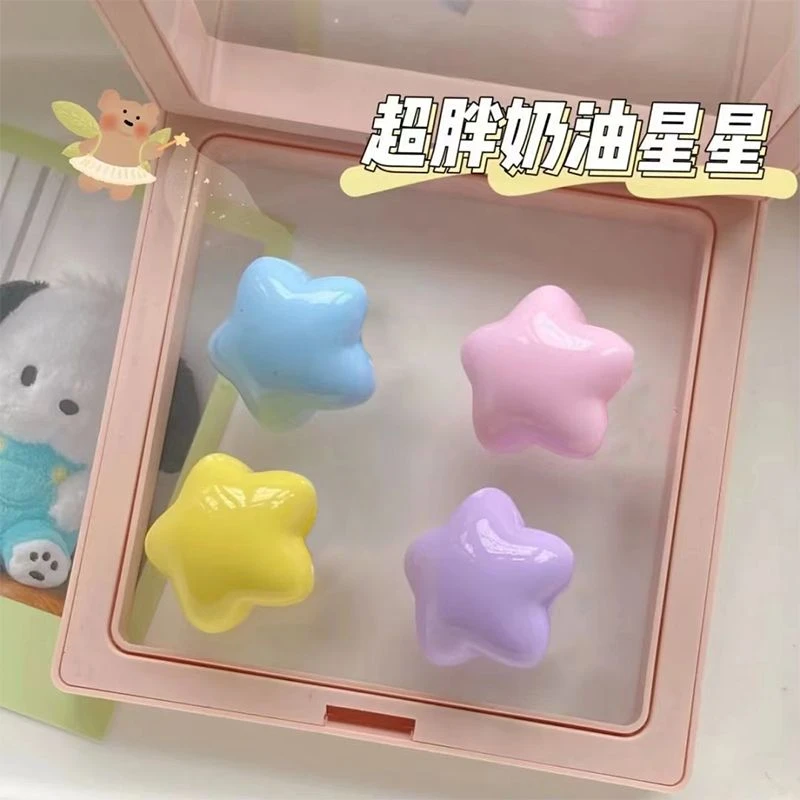 合金耳饰 多巴胺星星五角星可爱y2k千禧风嘻哈甜美少女心学生耳钉