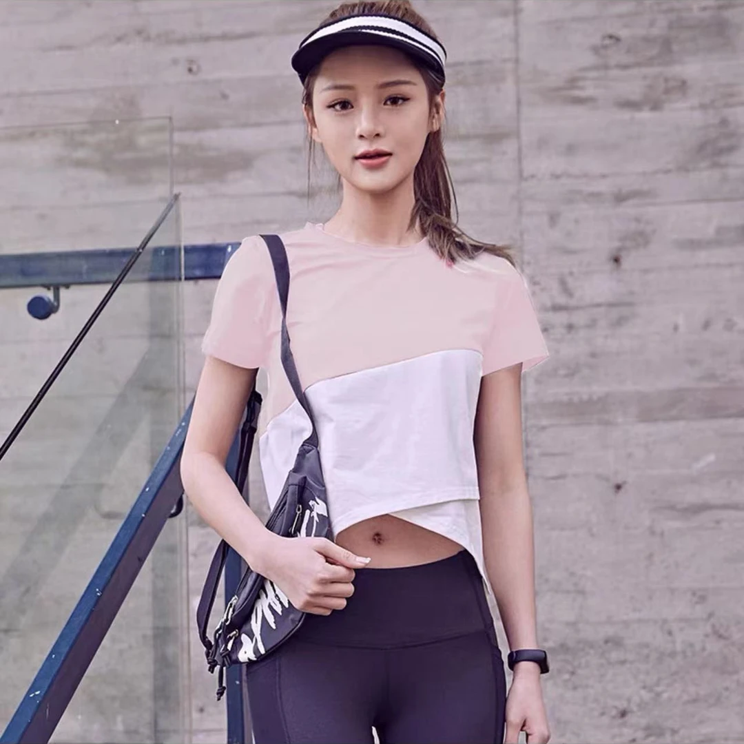 瑜伽休闲跑步运动短袖-643（B14）【微瑕介意勿拍】NO退NO换