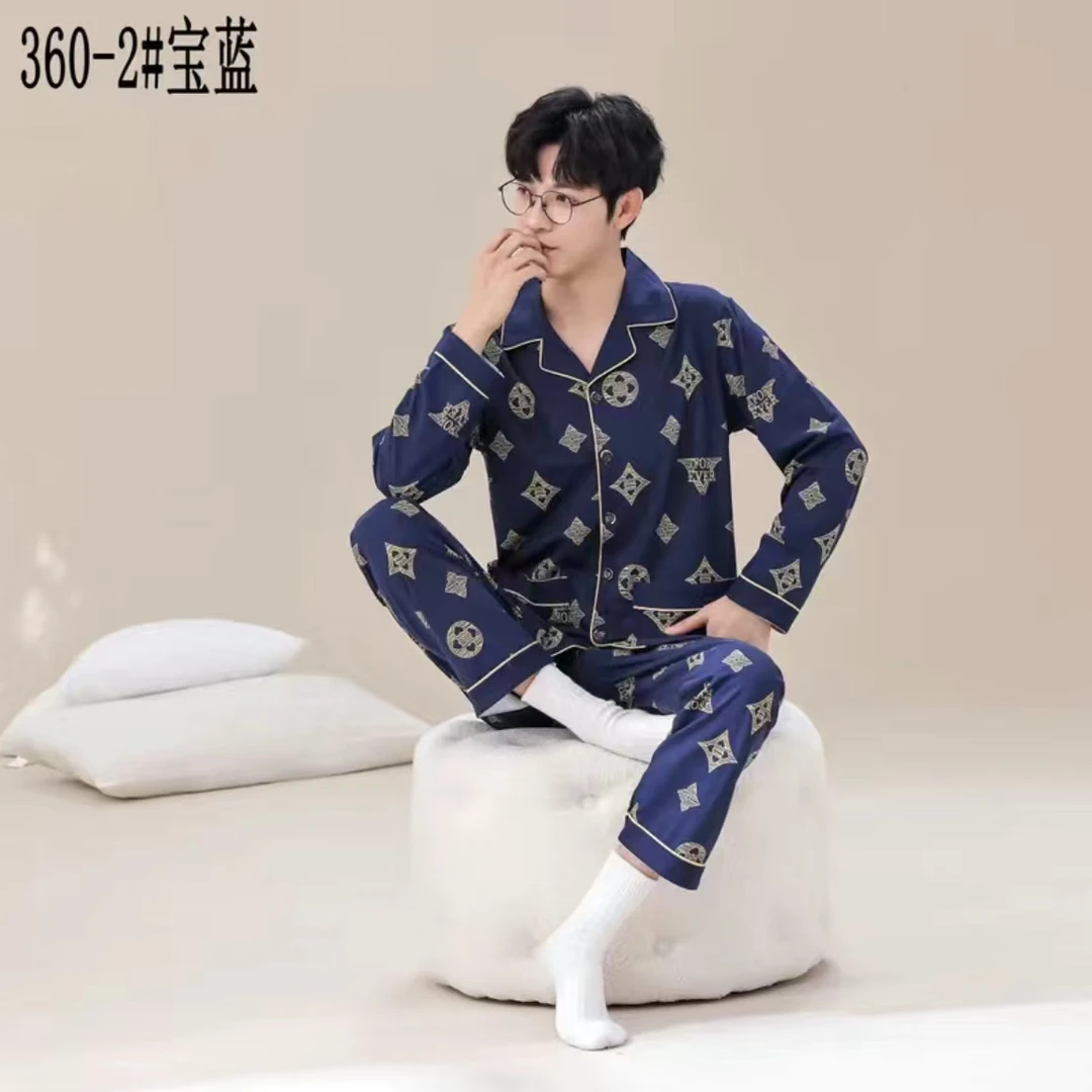 纯棉【长袖长裤】秋季新款男士睡衣家居服舒适柔软长袖长裤新款