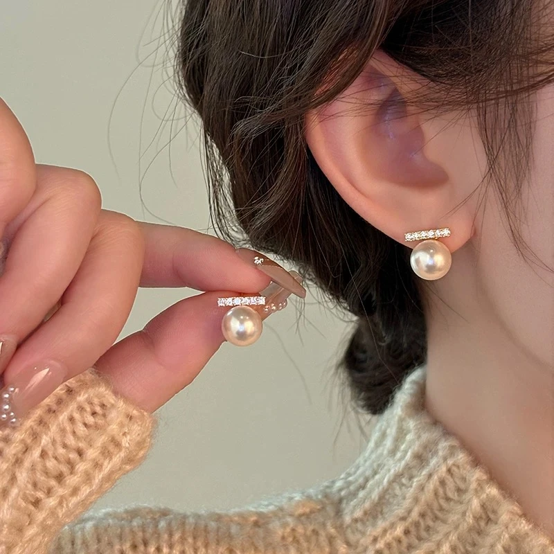 铜合金耳饰 气质轻奢百搭简约简约优雅精致网红设计师耳环F3054