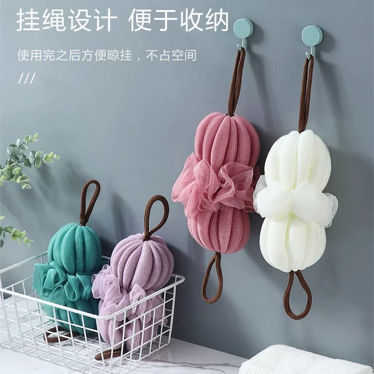 新款拉伸沐浴球大号成人搓澡巾洗澡神器高颜值不散耐用洗浴泡澡球