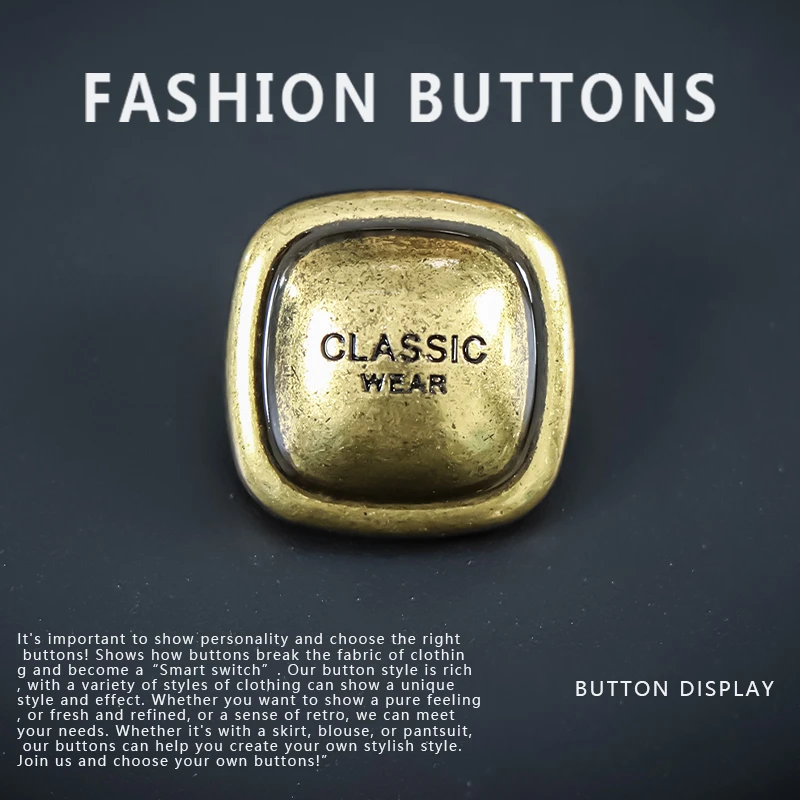 小香风纽扣高端精致时尚衬衫羊绒大衣上衣西装毛衣衬衣金属大扣子