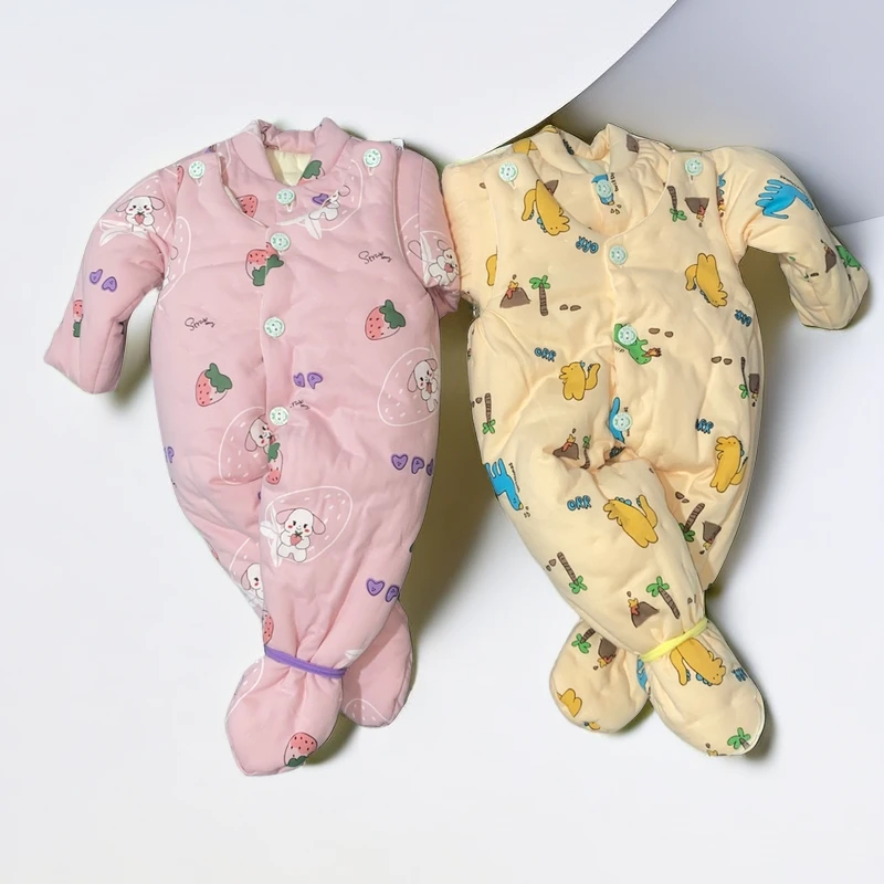 2024新款厚款宝宝手工棉衣棉袄棉裤套装儿童棉衣背带包脚冬款婴儿