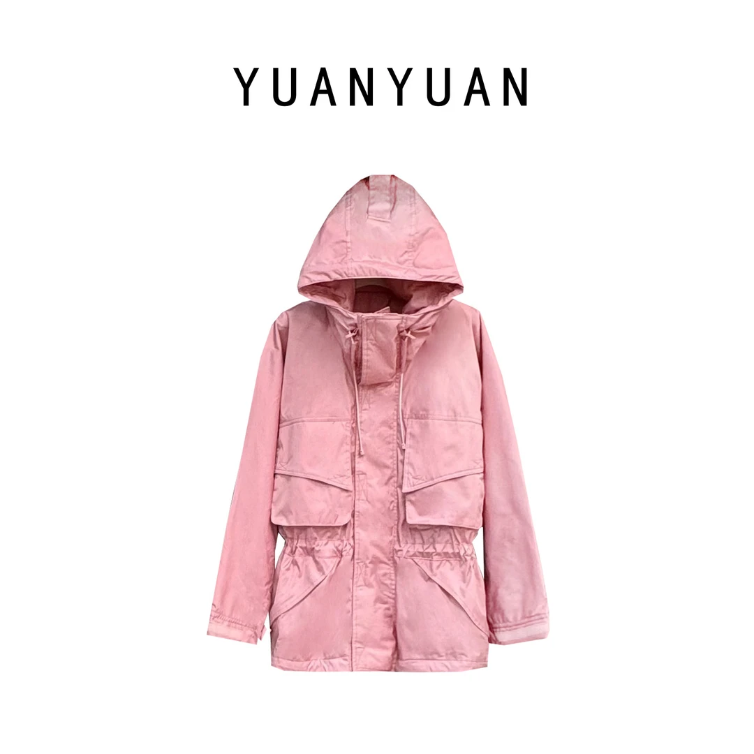 媛媛推荐【你的季节】时尚户外休闲百搭女士春季连帽外套A1341
