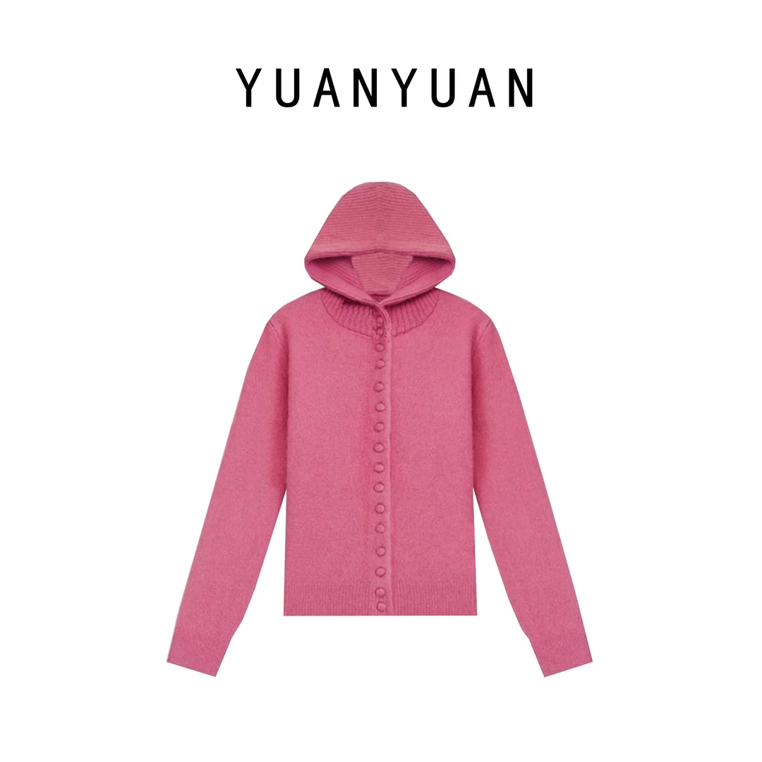 媛媛推荐【画报】时尚休闲连帽带帽秋冬羊毛感外套A1371