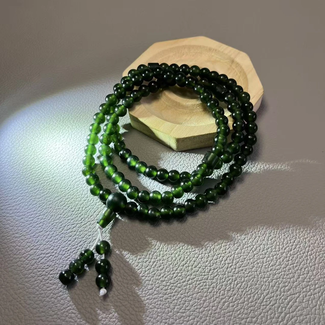 【集团福利】蛇纹石   玉石  未镶嵌  多样性随机发一个精美108粒