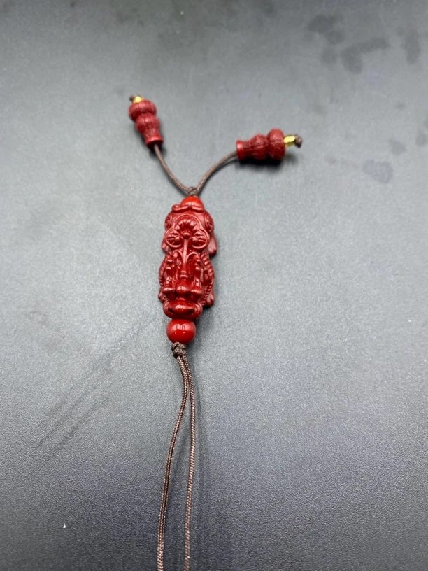 含辰砂工艺品朱砂手机链貔貅SLG031