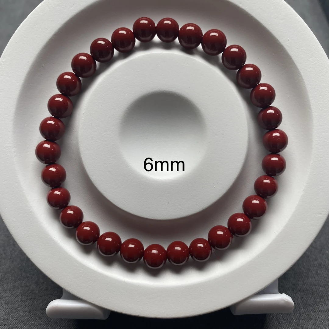 含辰砂工艺品朱砂6mm单圈手链SLG016