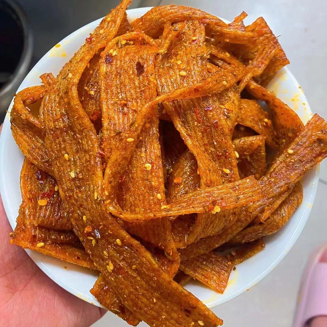 陕西手工辣条小零食都可以吃的辣条儿时回忆解馋面筋制品零食小吃