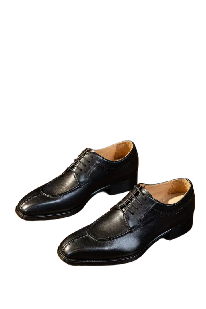 高端男鞋2025四季皮鞋男款男士真皮头层时尚皮胚改色牛皮商务休闲