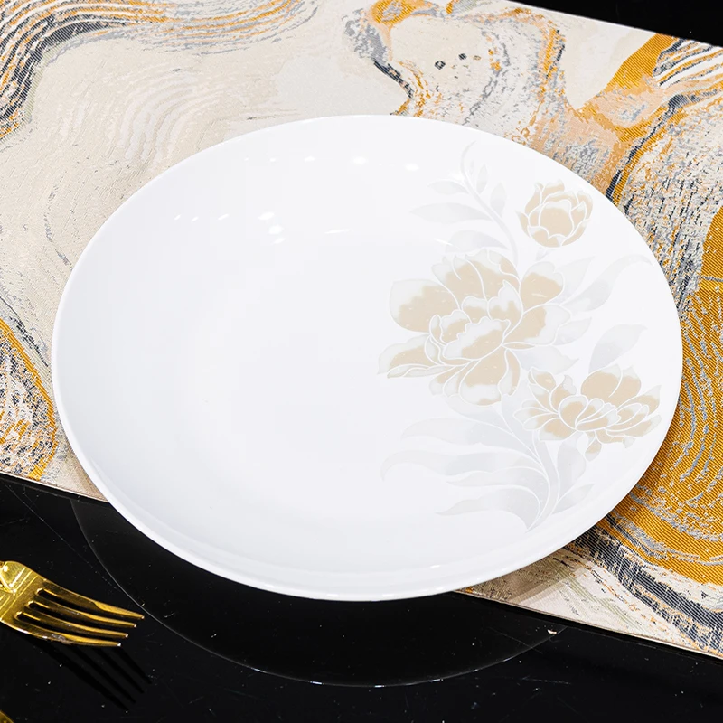 清雅名媛10英寸月光浅盘1个装