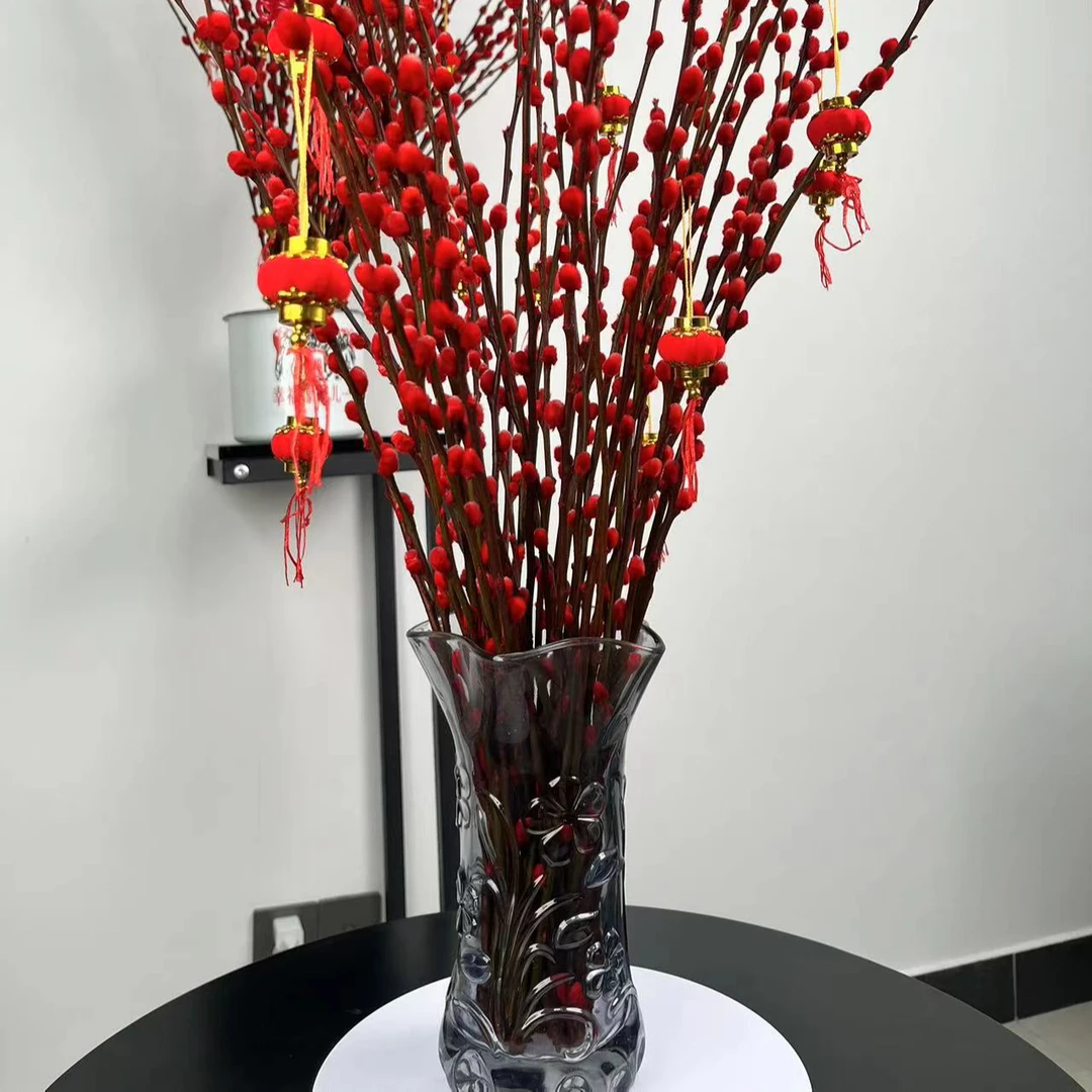 竹臻美银柳真花鲜枝室内客厅干花摆件招财柳鲜装饰新年春节好福气