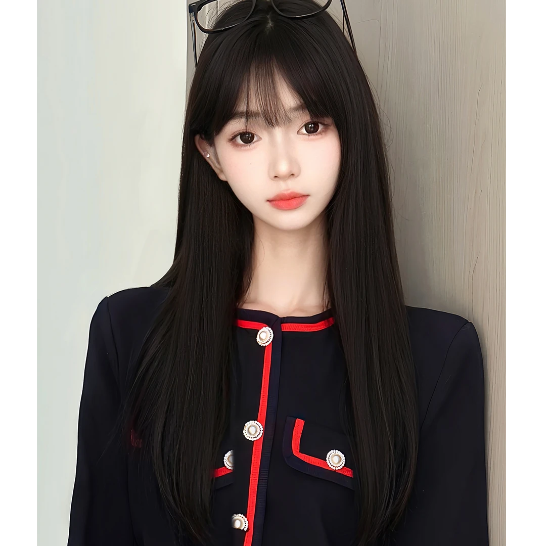 小美专属【不用戴发网的假发】升级大头皮女高层次随意分缝无痕