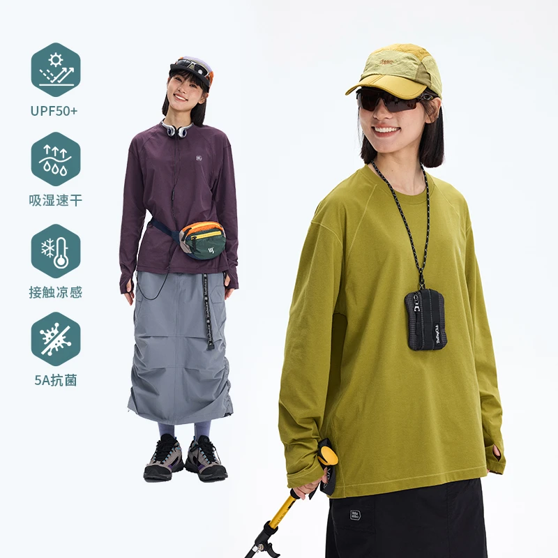 NBCT休闲户外速干抗菌防晒轻薄反光烫标长袖T恤0289-2