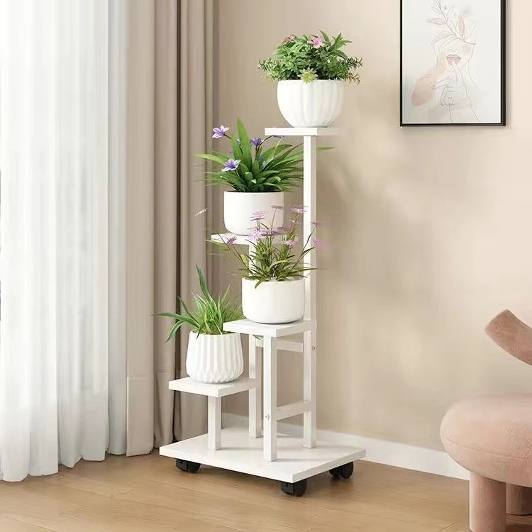 客厅花架子阳台置物架落地式室内家用多层铁艺绿萝植物摆放花盆架