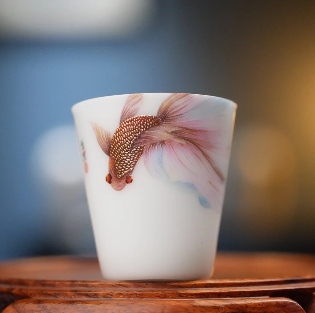 渡景山房.悠然自得冰晶玉轻云杯（混搭）