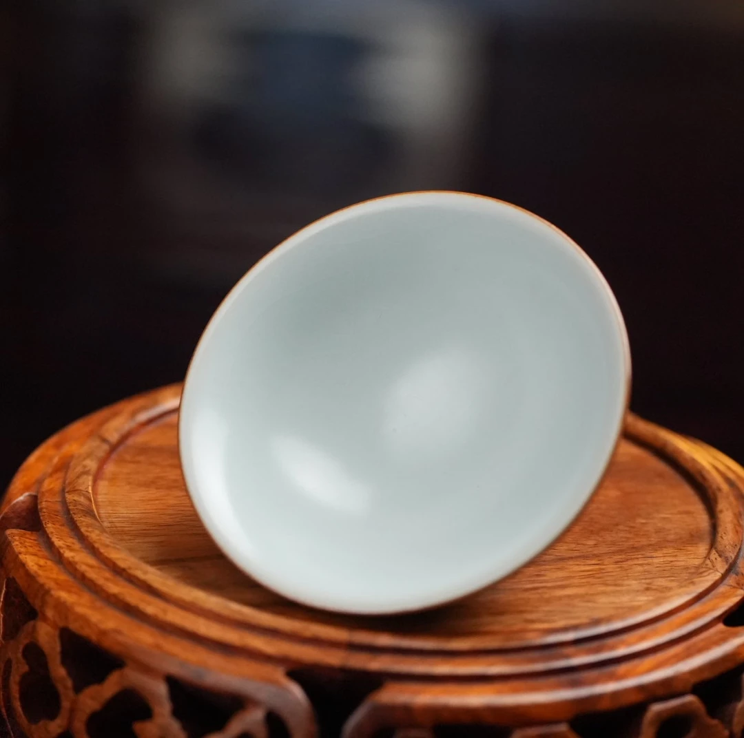 清沐堂.斗笠杯天青色