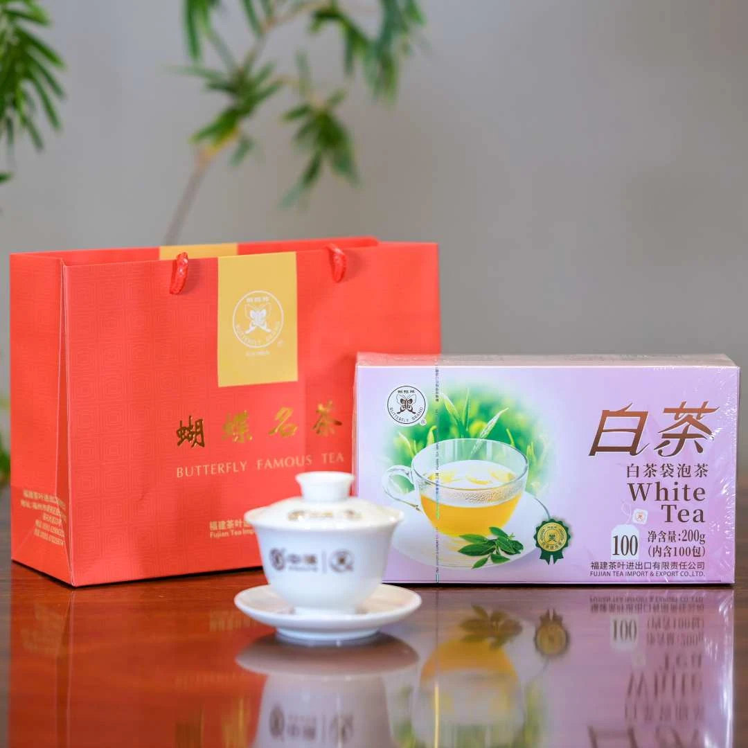 蝴蝶牌老树白茶袋泡茶100泡