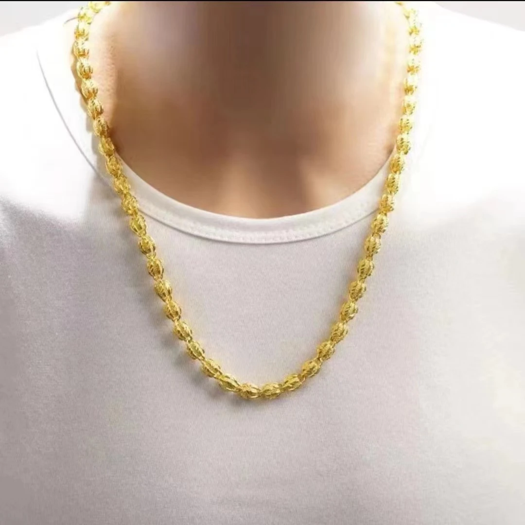 抖音好物  潮流男士款核桃项链精美C（送赠品）