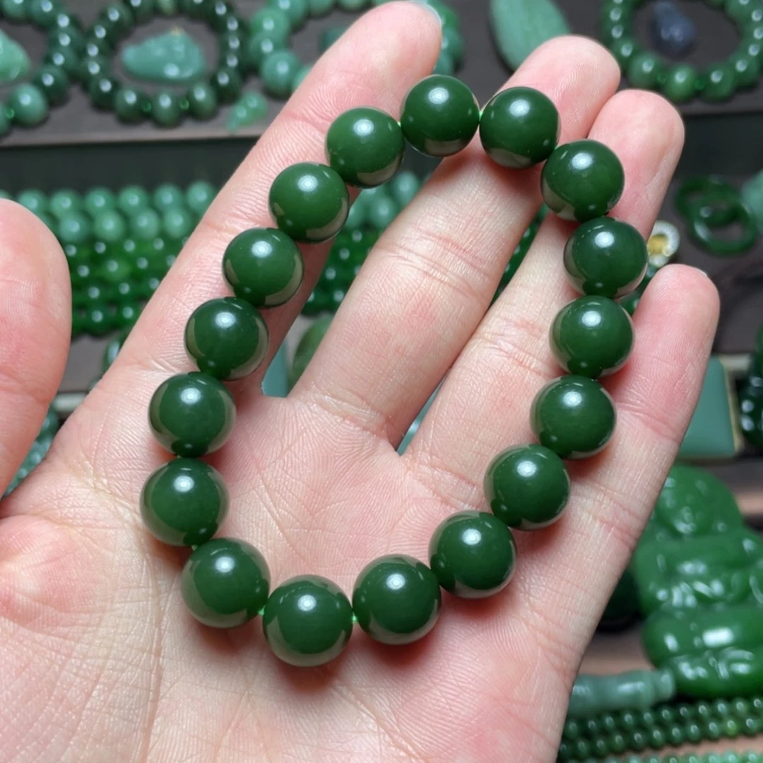 【闪购商品】和田玉（碧玉）手串未镶嵌敬*年