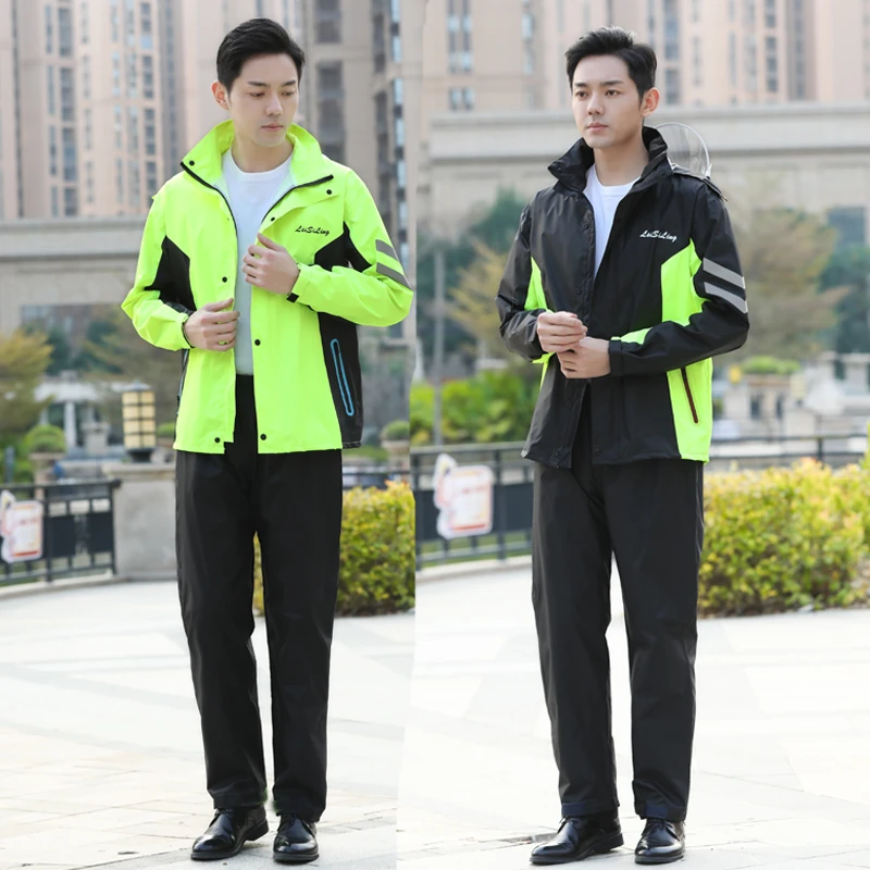 防暴雨户外骑行外卖骑手分体套装时尚透气加大加厚2024新款防暴雨