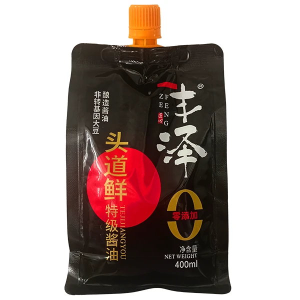 丰泽【1袋】零添加头道鲜特级传统酿造酱油400ml非转基因黄豆0添加