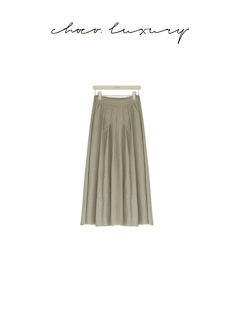 CHOCO【东京故事】日杂风百搭高腰休闲裤裙阔腿裤 D1238