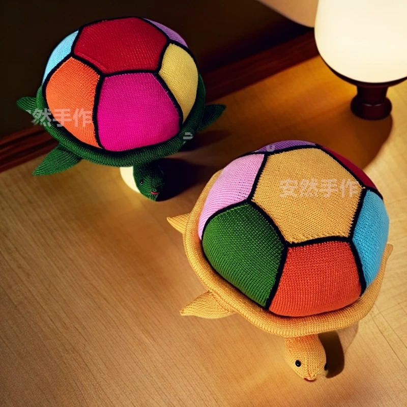 棒针编织七色龟材料包不是成品