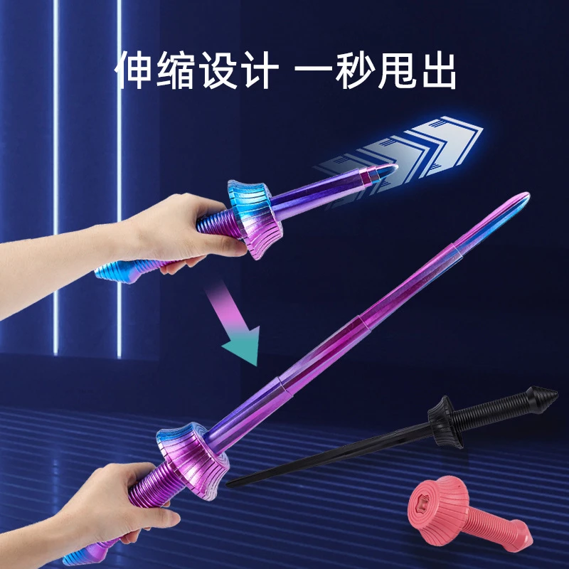 3d打印伸缩剑伸缩武士刀剑3d伸缩剑玩具伸缩剑3d打印剑重力螺旋剑