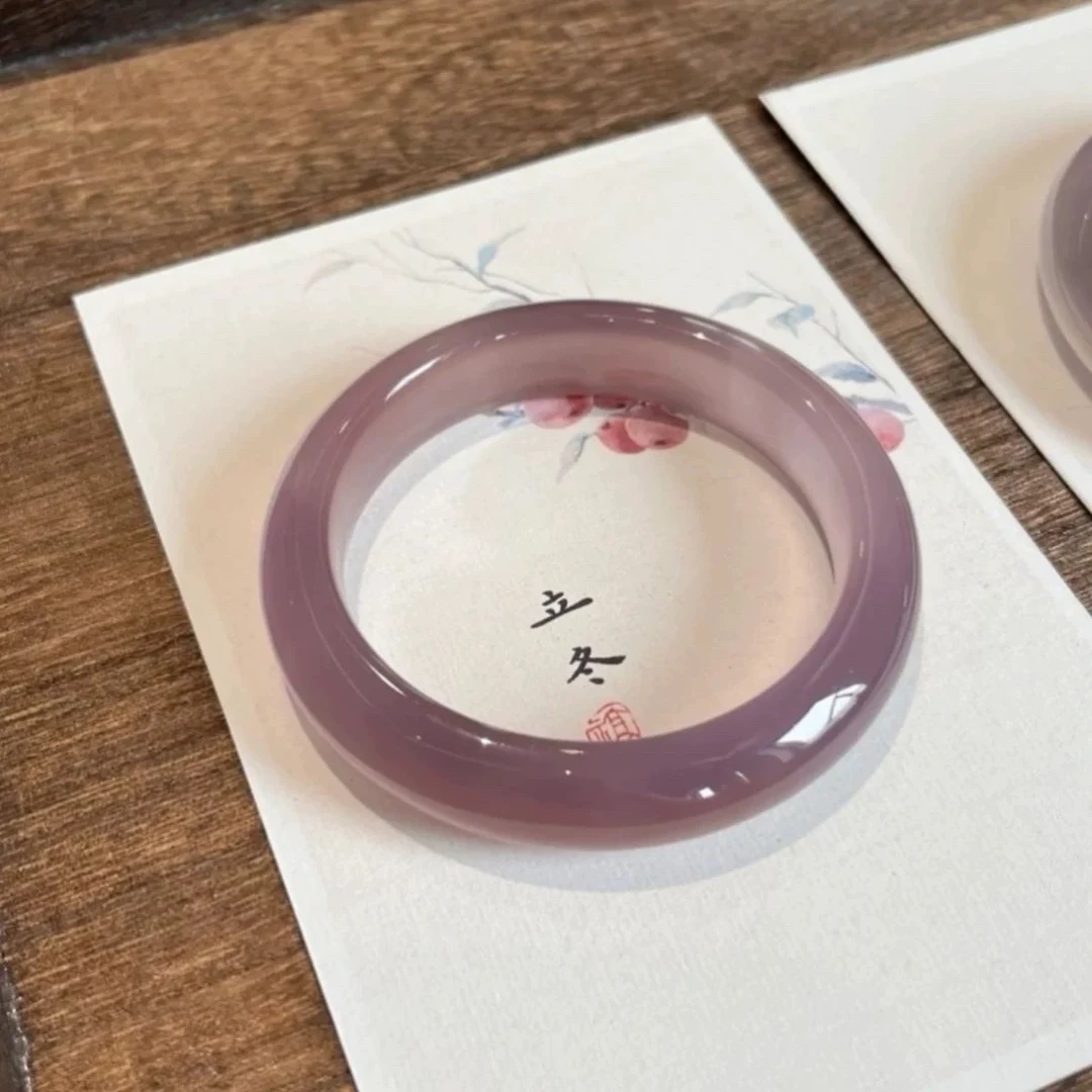 葡萄紫手镯53-54圈口