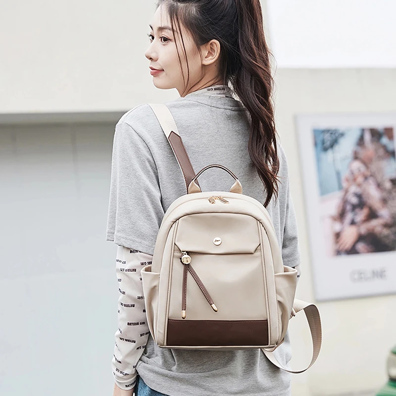 韩版女士时尚小背包百搭轻便小巧双肩包小型休闲旅游包防盗通勤包