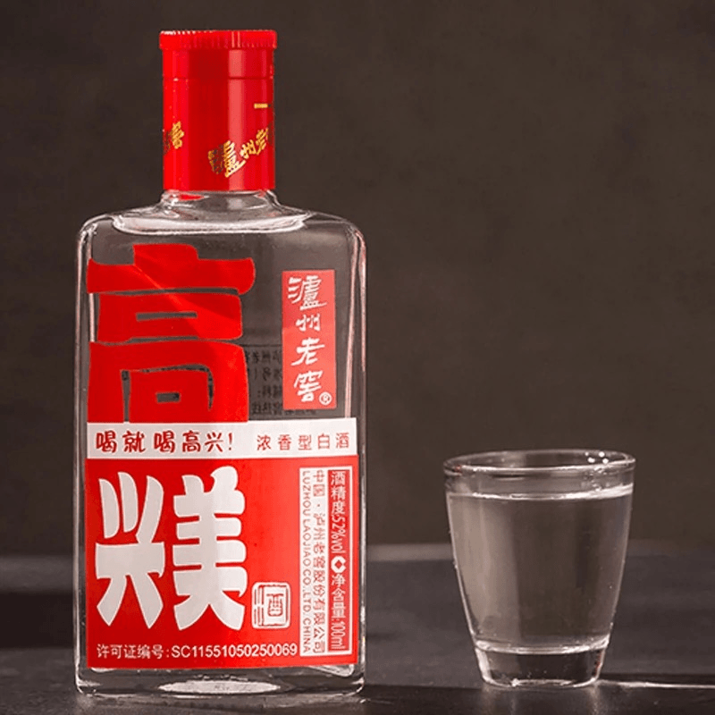 LUZHOU/泸州高兴美浓香型小酒52度100ml*1