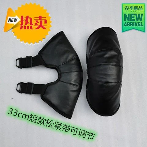 电动车护膝男女骑车保暖挡风摩托车骑行防寒护膝短款加绒加厚护具