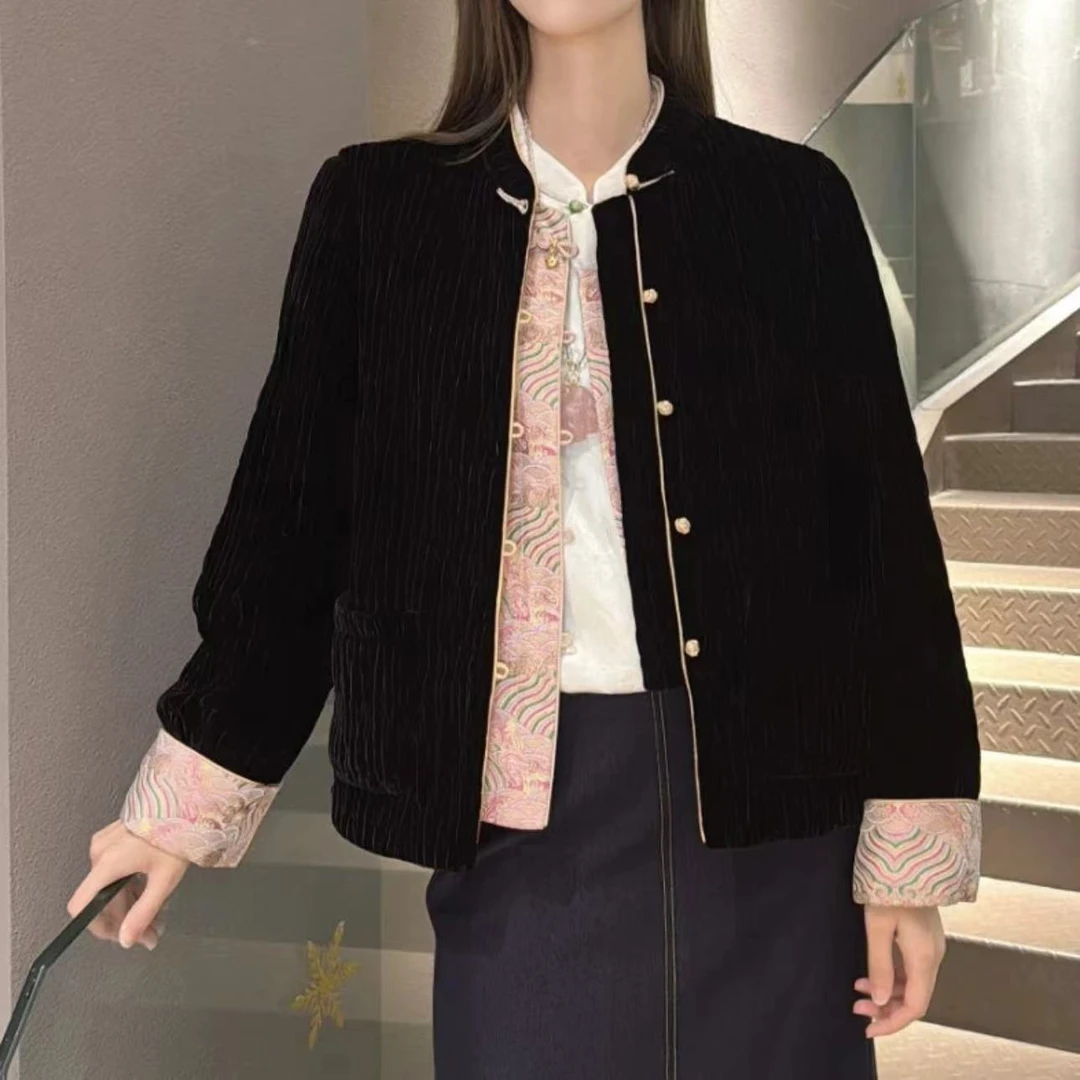 《ELFBOX》时尚冬季气质复古加厚加棉保暖外套2327