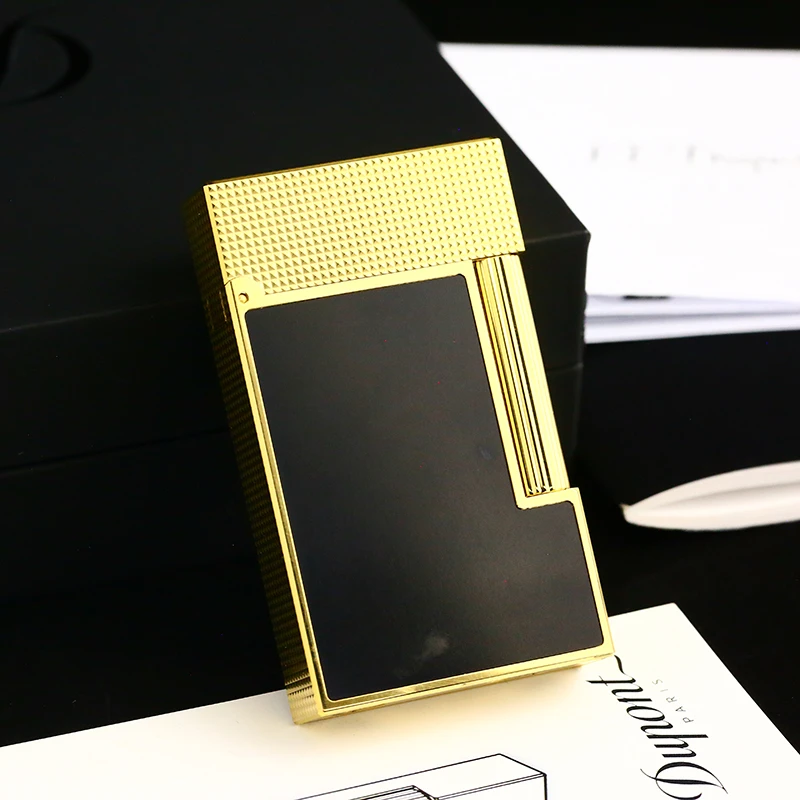 Dupont充气打火机间金小巴黎钉中国漆 cling大号C16601