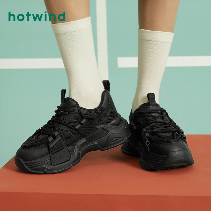 热风2023年春季新款女士时尚休闲鞋H42W3105