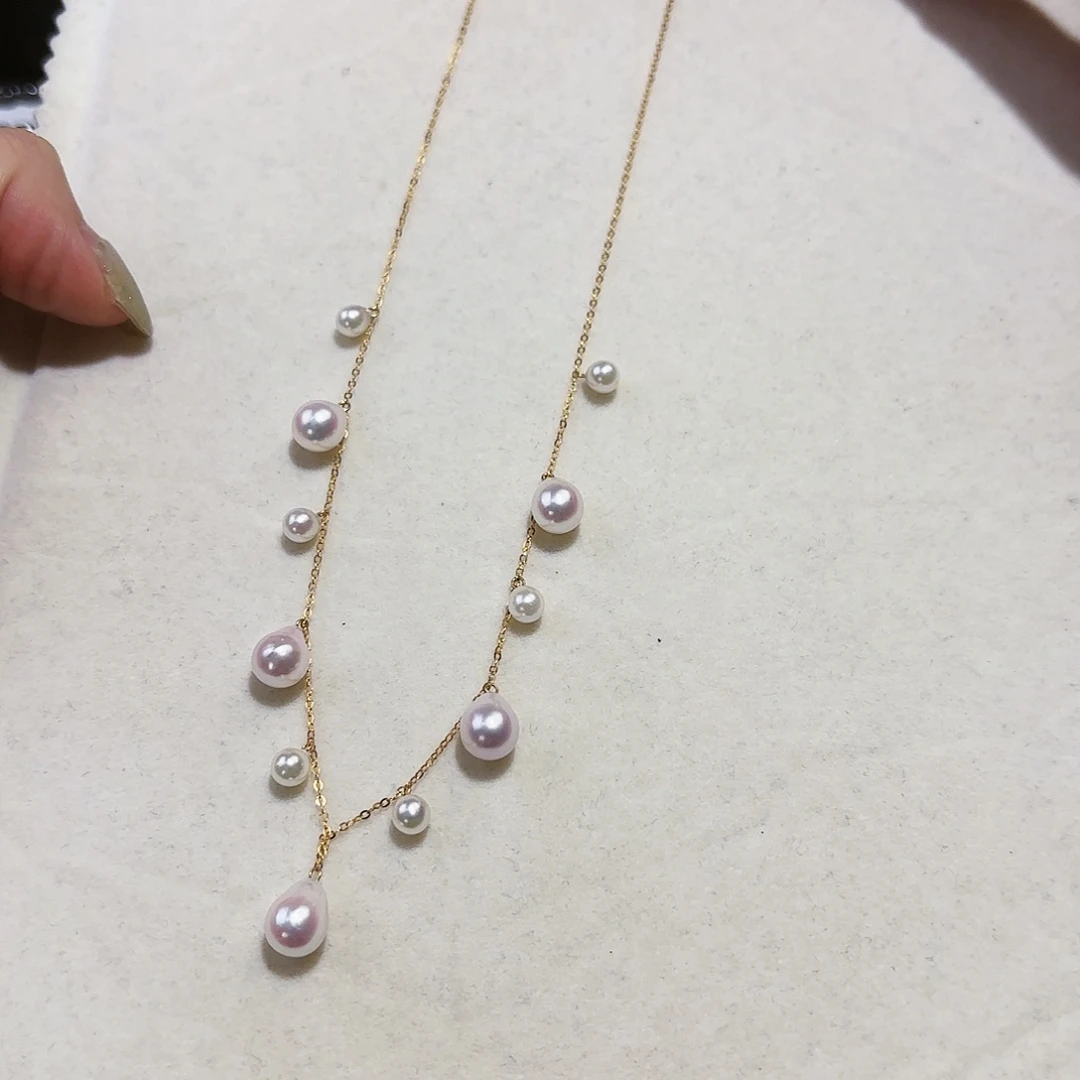 海水珍珠颈饰18K金镶嵌